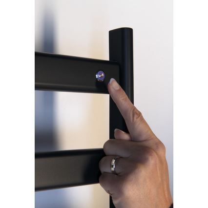 Sapho - Електрически сушилник за кърпи ELIAS 105W/230V 49x73 cm матово черно