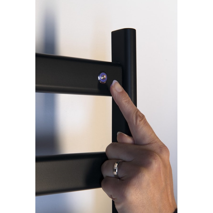 Sapho - Електрически сушилник за кърпи ELIAS 105W 73x49 cm матово черно