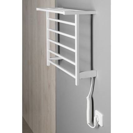 Sapho - Електрически сушилник за кърпи ELZOR 60 W, 47 x 50 см, матово бял