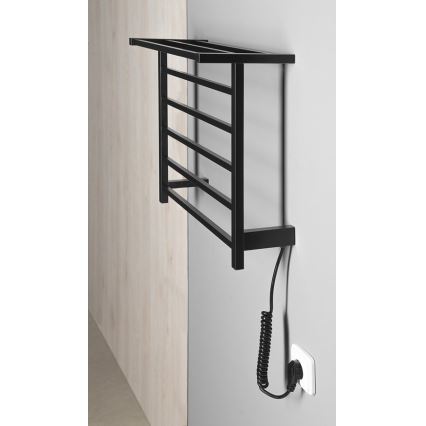 Sapho - Електрически сушилник за кърпи ELZOR 60W 47x50 см матово черно