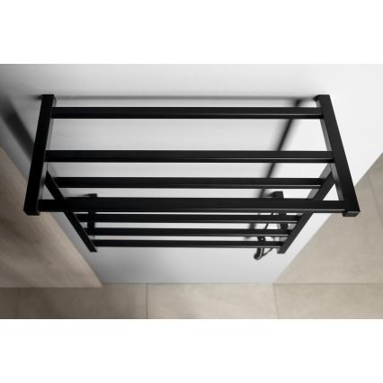Sapho - Електрически сушилник за кърпи ELZOR 60W 47x50 см матово черно