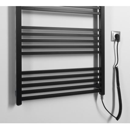 Sapho - Електрически сушилник за кърпи METRO-E 800W 162x60 см матов черен
