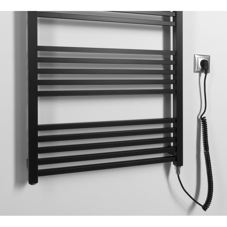 Sapho - Електрически сушилник за кърпи METRO-E 800W 162x60 см матов черен