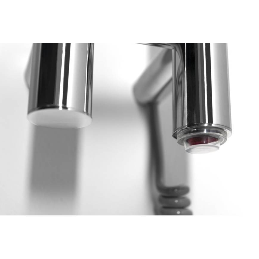 Sapho - Електрически сушилник за кърпи PAPINADO 40W 120x11 cm лъскав хром