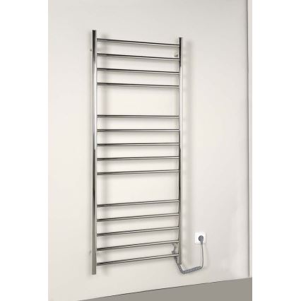 Sapho - Електрически сушилник за кърпи REDONDO 130W 116x63 cm лъскав хром