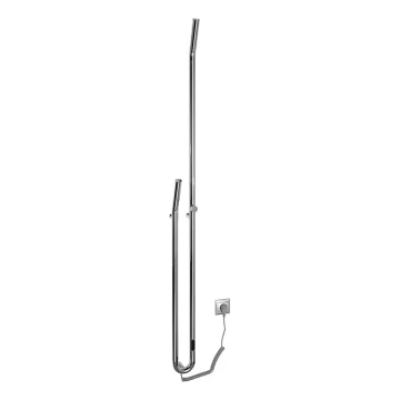 Sapho - Електрически сушилник за кърпи с таймер DUOPASSO 45W 170x12 cm лъскав хром