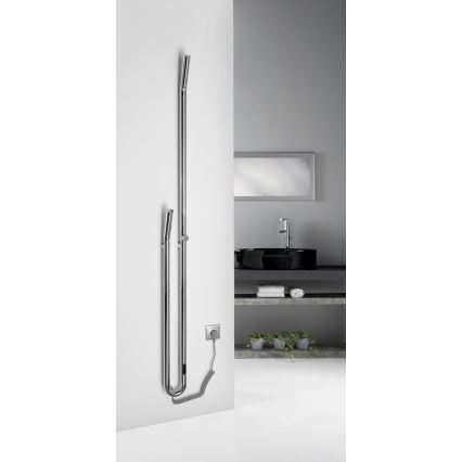 Sapho - Електрически сушилник за кърпи с таймер DUOPASSO 45W 170x12 cm лъскав хром