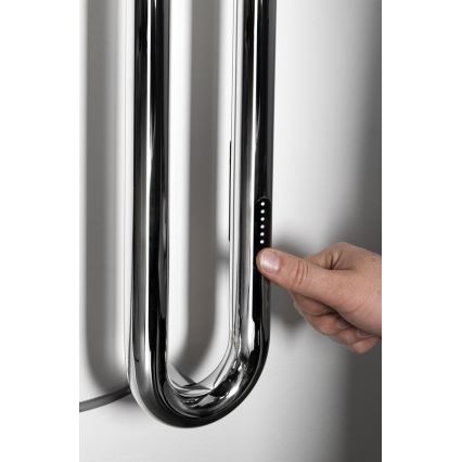 Sapho - Електрически сушилник за кърпи с таймер DUOPASSO 45W 170x12 cm лъскав хром