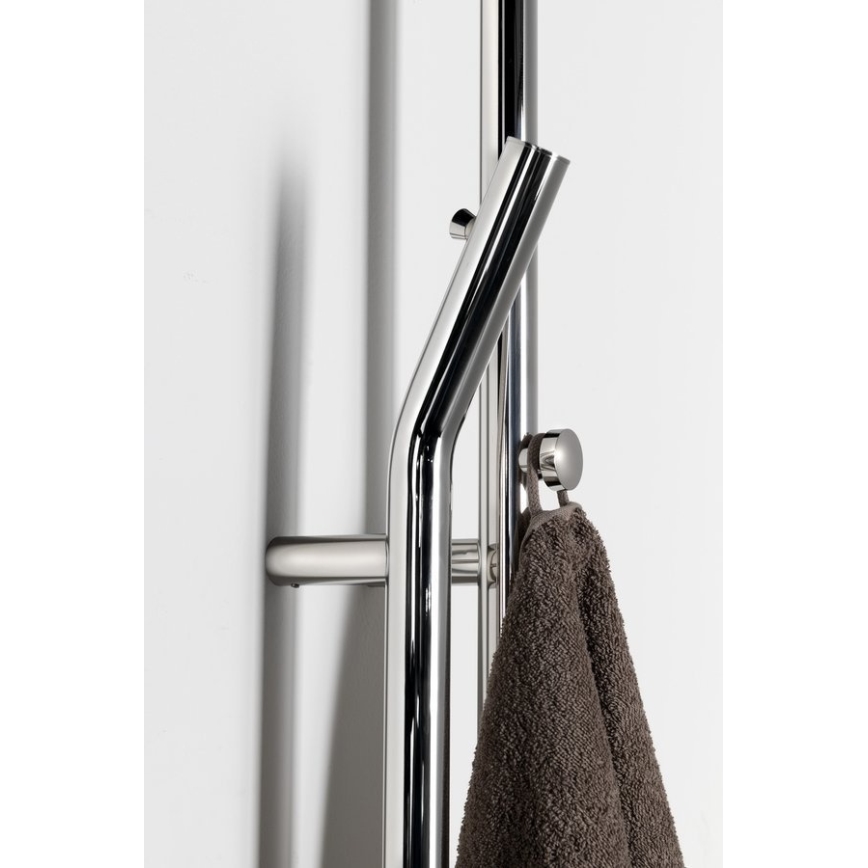 Sapho - Електрически сушилник за кърпи с таймер DUOPASSO 45W 170x12 cm лъскав хром