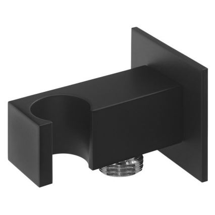 Sapho - Фиксирана ъглова стойка за душ с извод за вода/матов черен