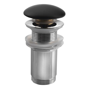 Sapho - Изпускател за умивалник Ø 7 cm матов черен/лъскав хром