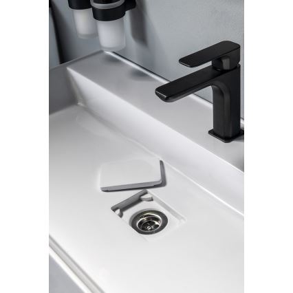 Sapho - Мивка за плот GODIVA 68x44 cm мрамор/бяла