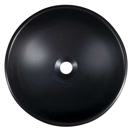 Sapho - Мивка за плот PRIORI диаметър 41 см черна/бяла