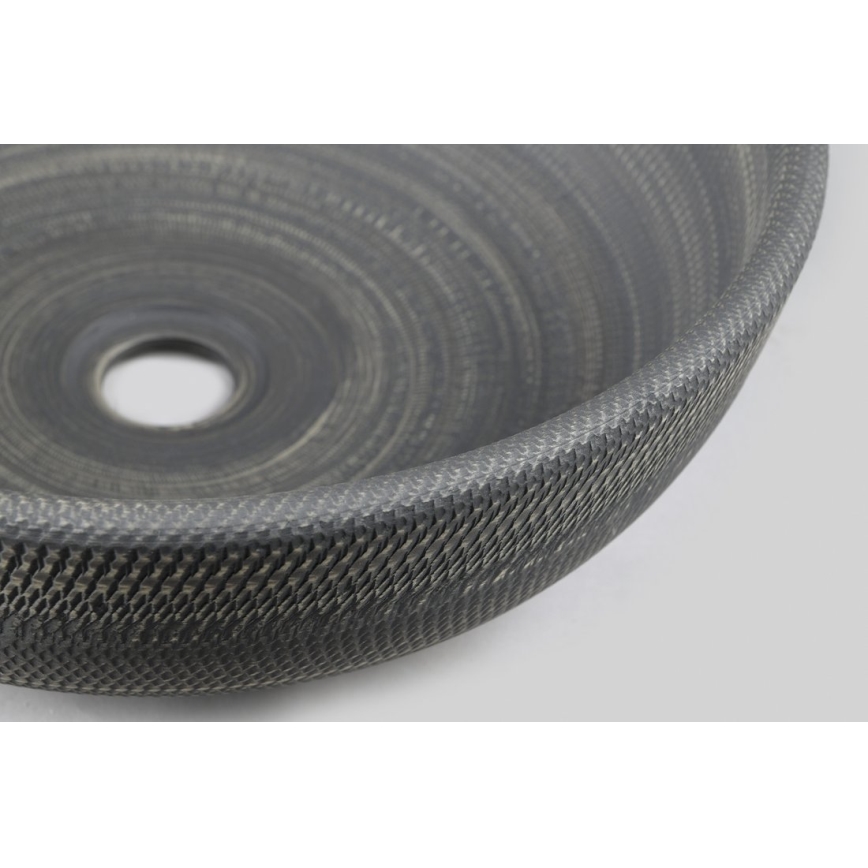 Sapho - Мивка за плот PRIORI Ø 41 см, керамика/сива