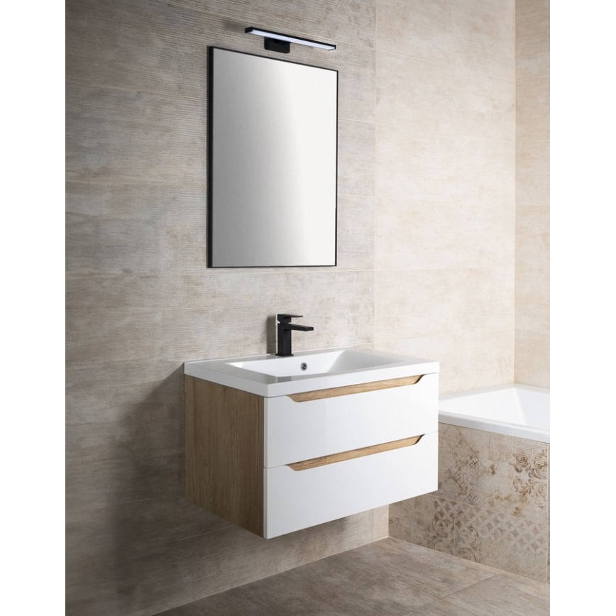 Sapho - Огледало в рамка AROWANA 50x80, матово черно