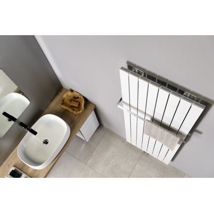 Sapho - Радиатор за баня COLONNA 910W/230V 45x180 cm бял