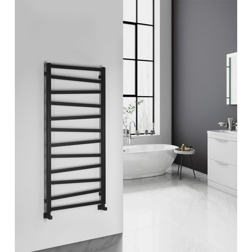 Sapho - Радиатор за баня ZIG 133x60 см черен