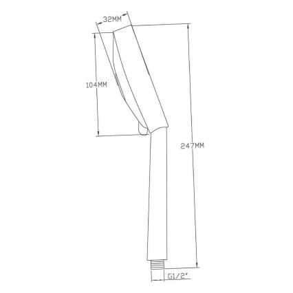 Sapho - Ръчен душ с лъскав хром
