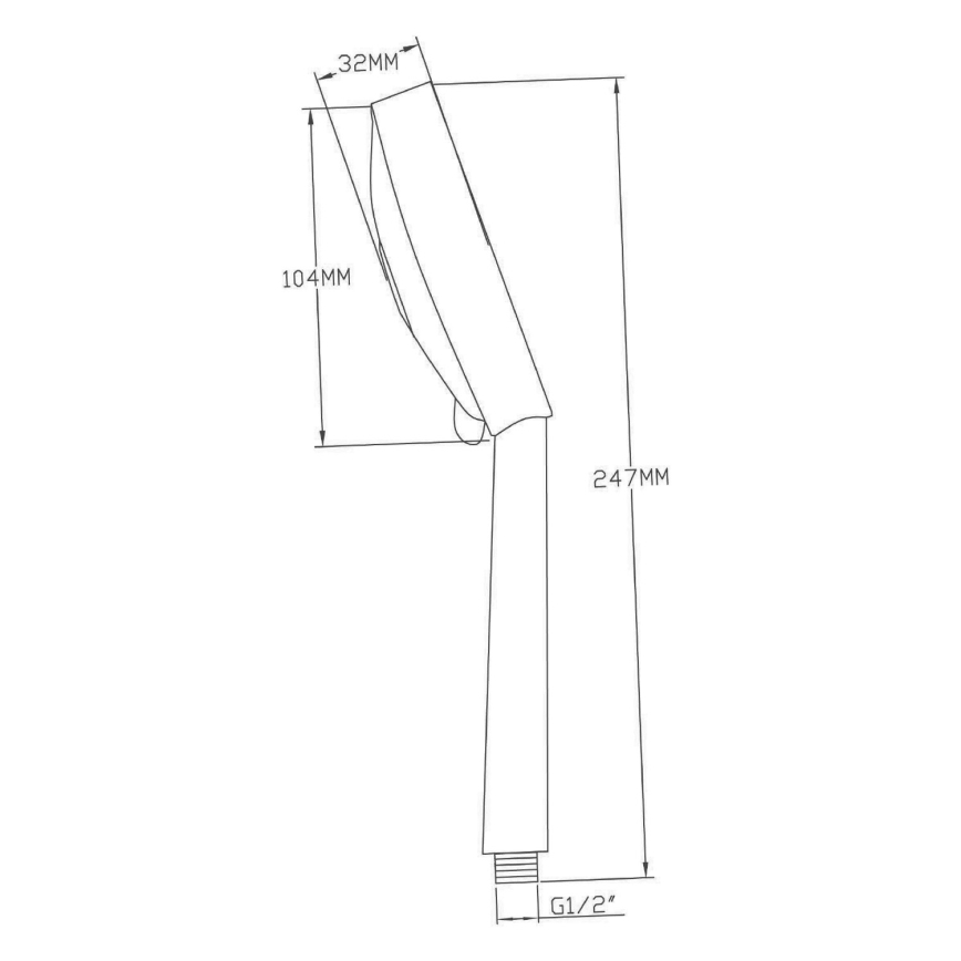 Sapho - Ръчен душ с лъскав хром
