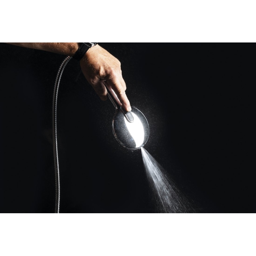 Sapho - Ръчен душ с режим на изплакване, хром с лъскав завършек