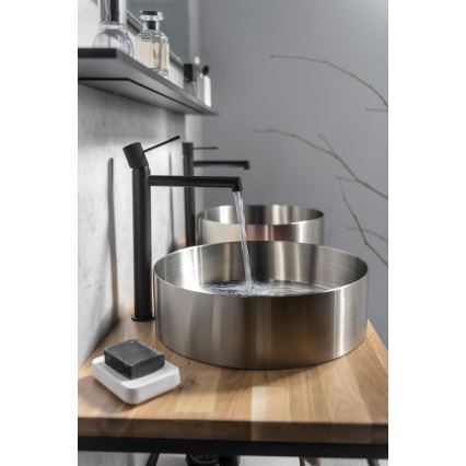 Sapho - Смесител за умивалник SOLARIS 32 см матово черен