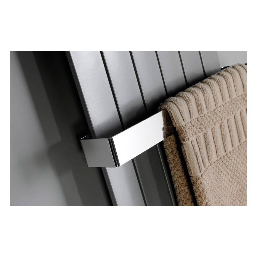 Sapho - Стенна закачалка за кърпи COLONNA 8 x 65 см от четкана неръждаема стомана