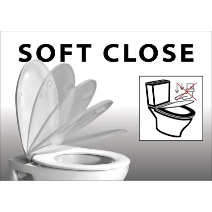 Sapho - Тоалетна седалка SoftClose EDITA бял