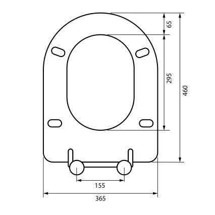 Sapho - Тоалетна седалка SoftClose сива