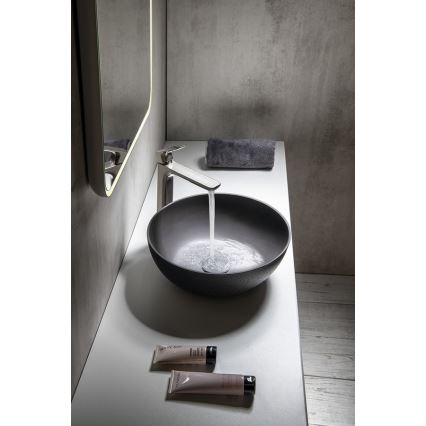 Sapho - Умивалник за плот FORMIGO Ø 39 см бетон/антрацит