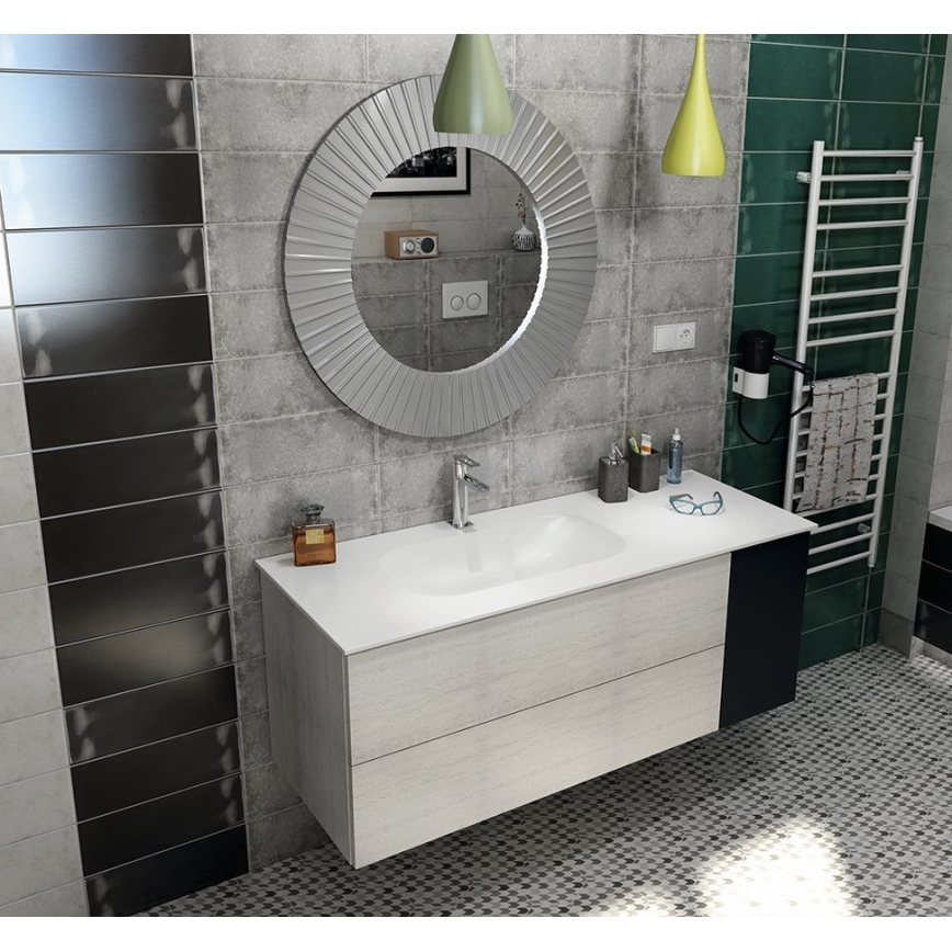 Sapho - Умивалник за вграждане ROCKSTONE 67x35,5 cm матов бял