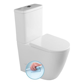Sapho - комбиниран WC TURKU, долен/заден отвод, бяла керамика