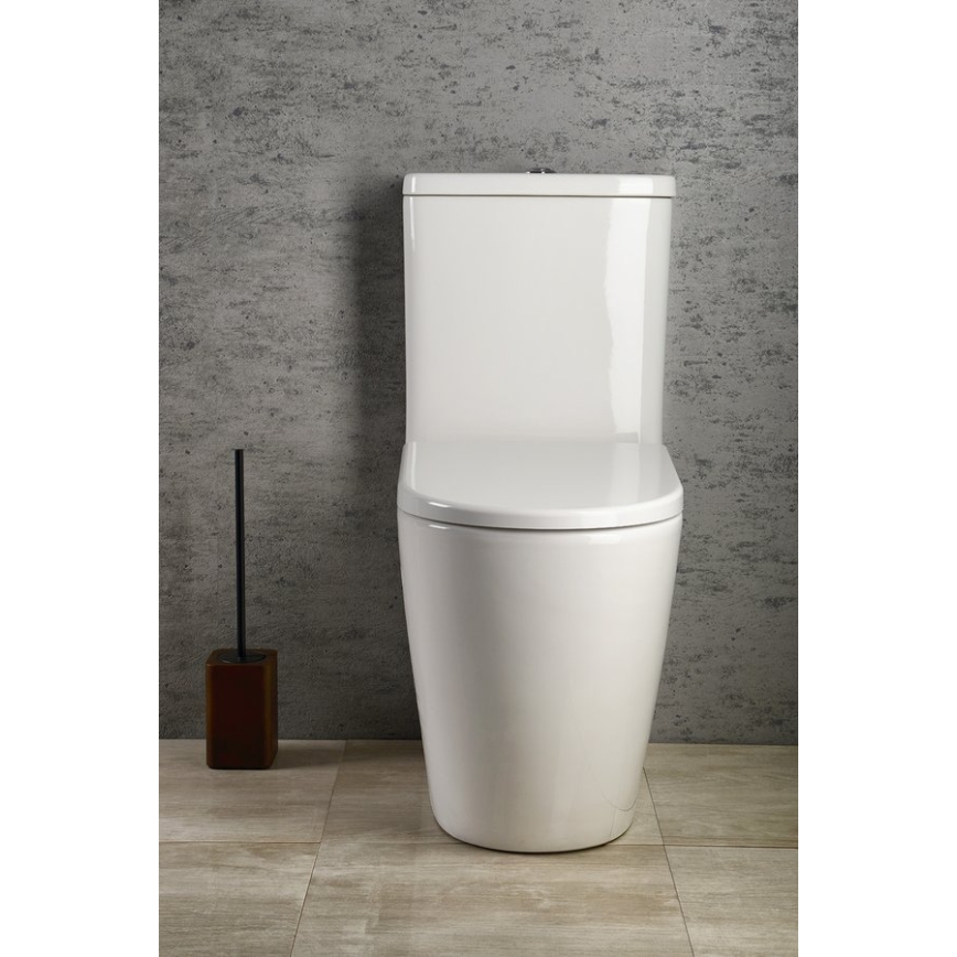 Sapho - комбиниран WC TURKU, долен/заден отвод, бяла керамика