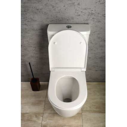 Sapho - комбиниран WC TURKU, долен/заден отвод, бяла керамика