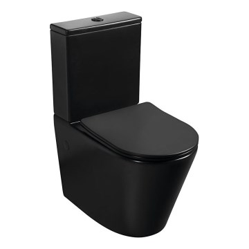 Sapho - комбинирана тоалетна PACO, керамика/черно