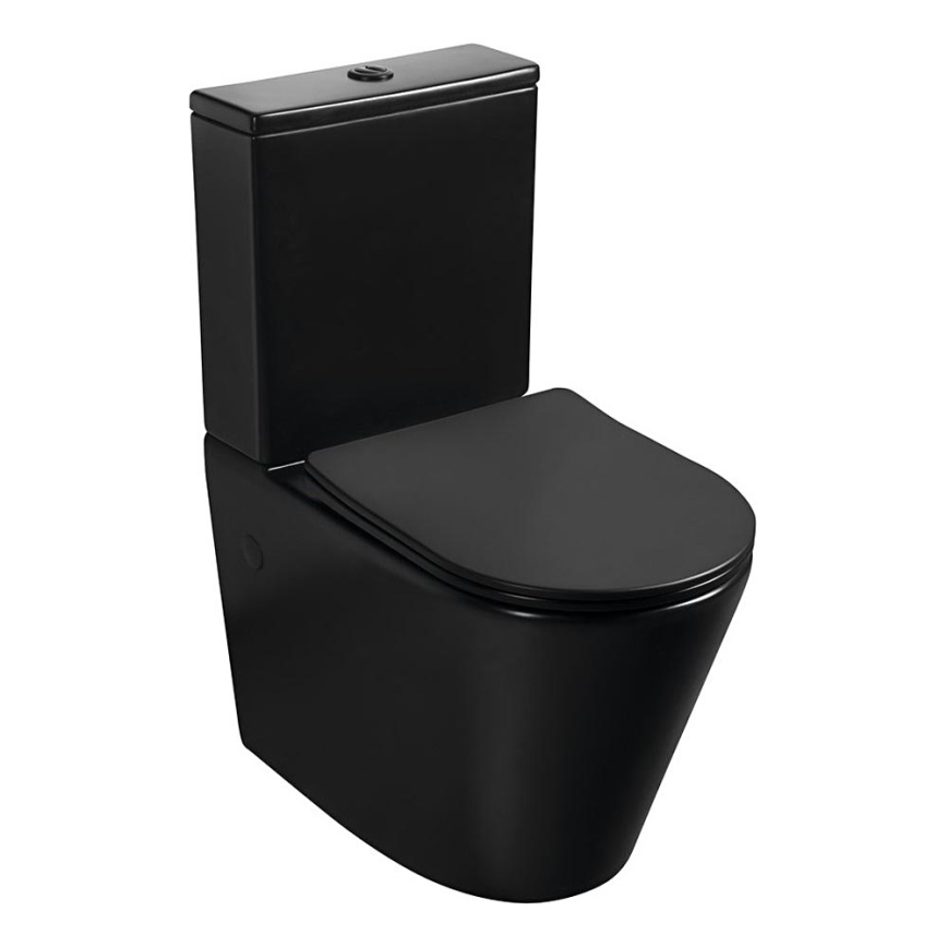 Sapho - комбинирана тоалетна PACO, керамика/черно