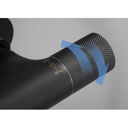 Sapho - Комплект за душ със смесител SOLARIS матово-черен