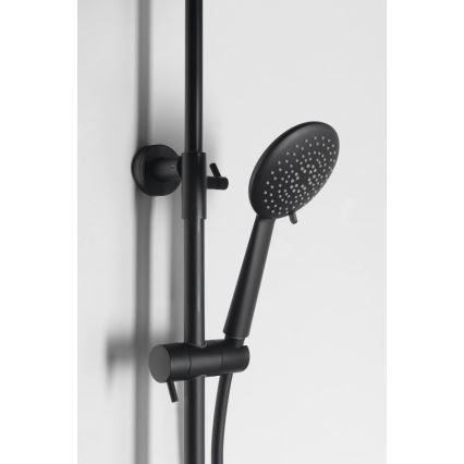 Sapho - Комплект за душ със смесител SOLARIS матово-черен