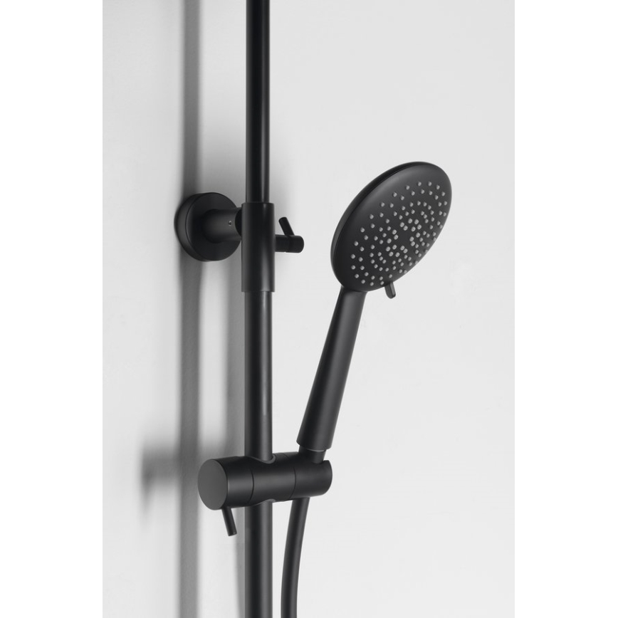Sapho - Комплект за душ със смесител SOLARIS матово-черен