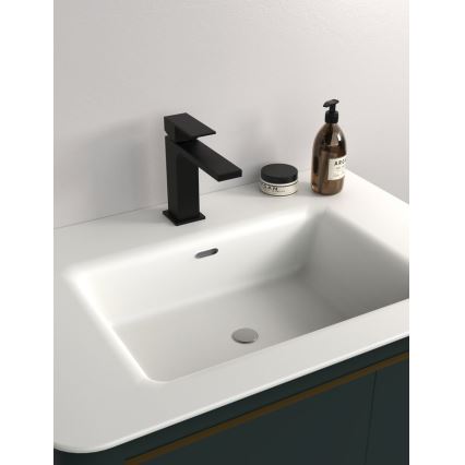 Sapho - Кран за мивка CUBEMIX 15,3 см матов черен