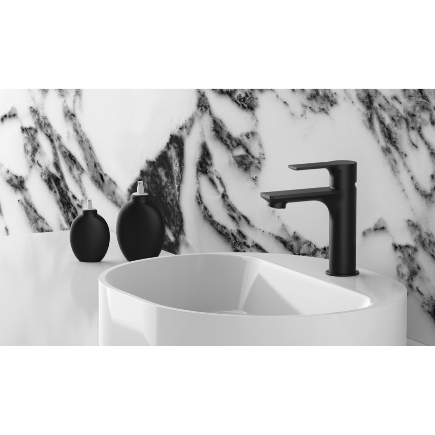 Sapho - Кран за мивка PAX 16,5 см матов черен
