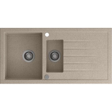 Sapho - Кухненска мивка 100x50 cm гранит/бежова