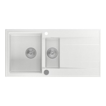 Sapho - Кухненска мивка 100x50 см гранит/бяла