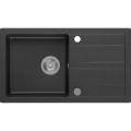 Sapho - Кухненска мивка 77x44 cm гранит/черна