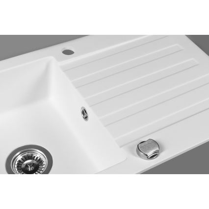 Sapho - Кухненска мивка 78x44 см гранит/бяла