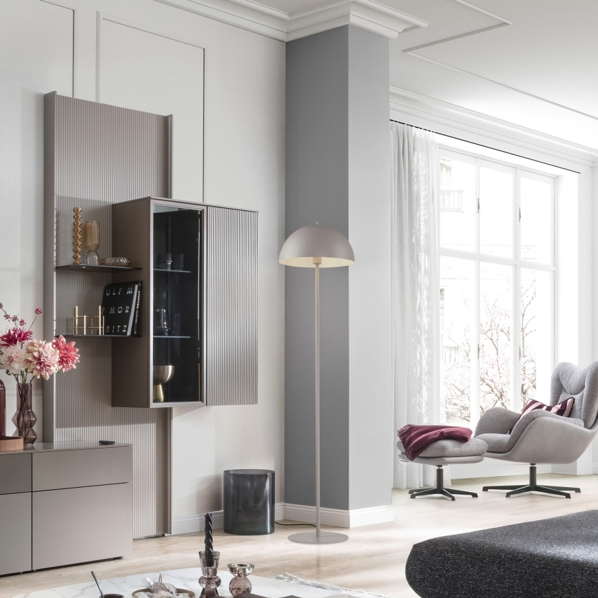 Schöner Wohnen 11727-39 - Подова лампа ALI 1xE27/25W/230V сива