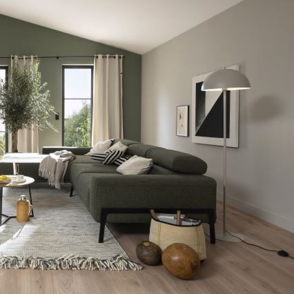 Schöner Wohnen 11727-39 - Подова лампа ALI 1xE27/25W/230V сива