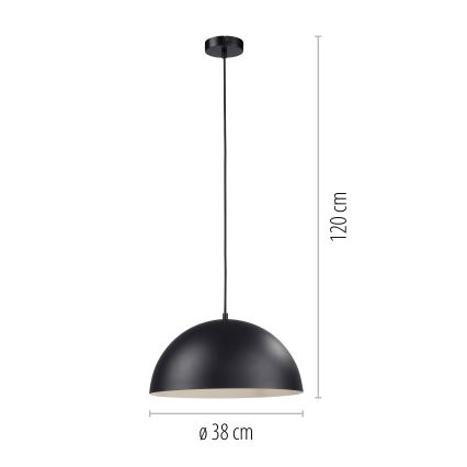 Schöner Wohnen 11728-18 - Полилей на кабел ALI 1xE27/25W/230V Ø 38 cm черен