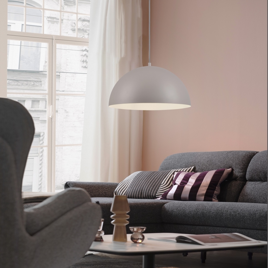 Schöner Wohnen 11728-39 - Пендант на кабел ALI 1xE27/25W/230V Ø 38 см сив