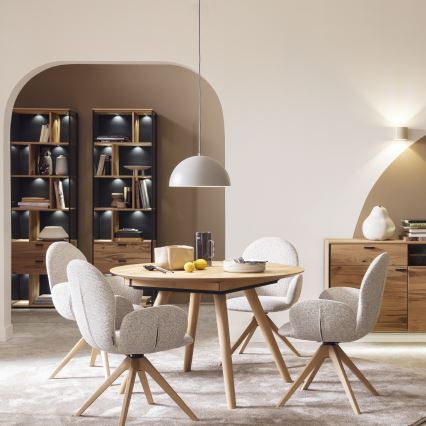 Schöner Wohnen 11728-39 - Пендант на кабел ALI 1xE27/25W/230V Ø 38 см сив