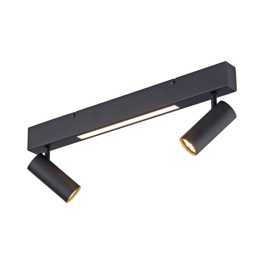 Schöner Wohnen 11793-18 - LED точково осветително тяло DANTE 2xGU10/10W/230V + LED/7,2W черно
